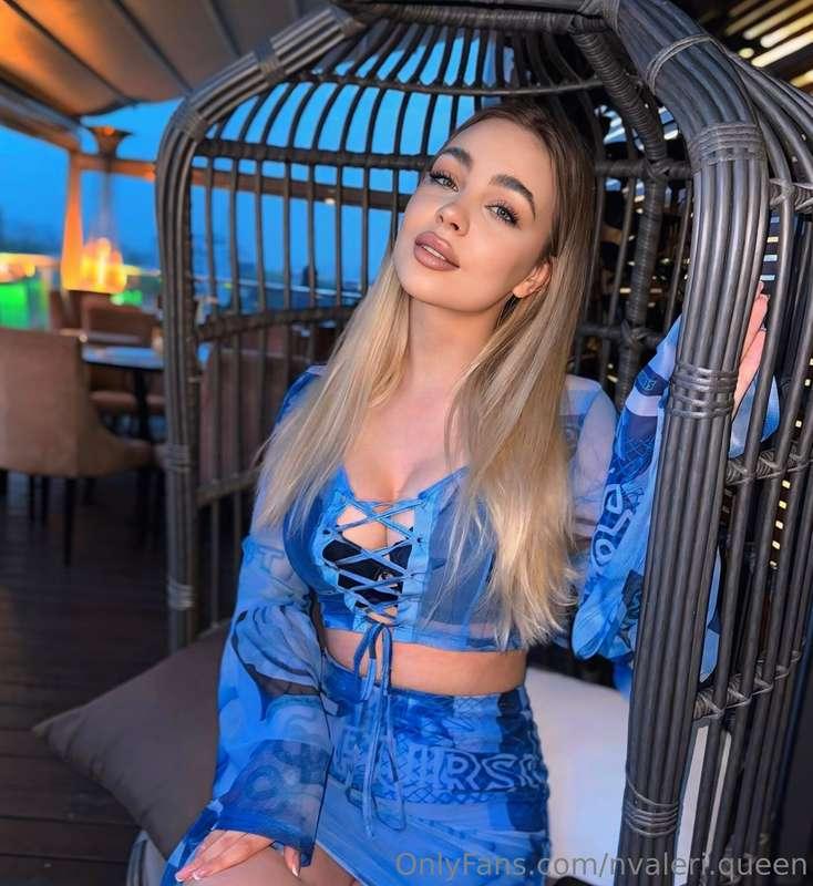 Dining in style 💙✨ Great food, amazing ambiance, and a littl..