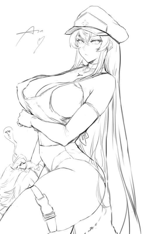 Sketch/ Esdeath - Akame Ga Kill! + nsfw version