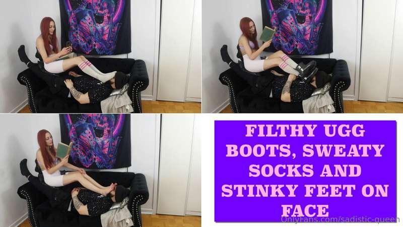 Filthy Ugg Boots, Sweaty Socks and Stinky Feet on Face - {HD..