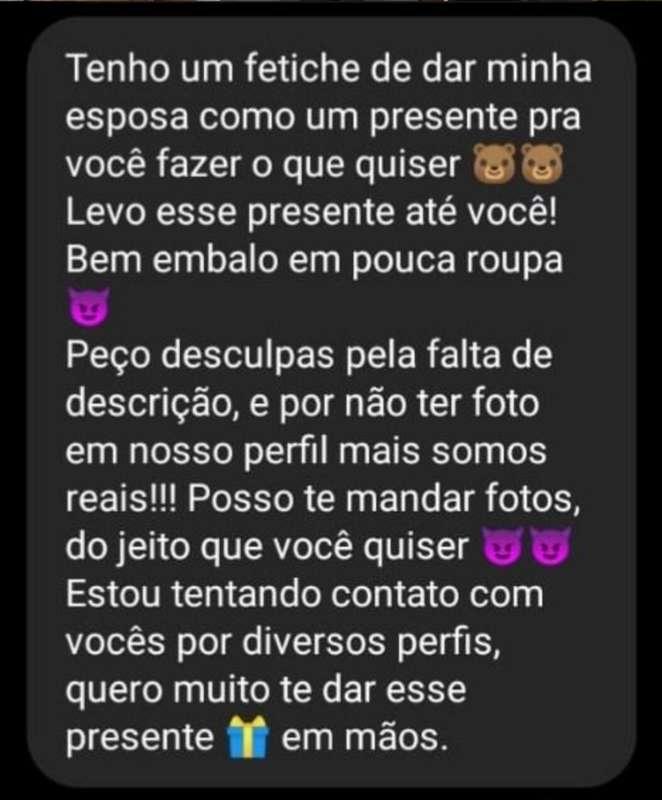 Estas são as mensagens que eu tinha falado pra vocês. Será q..