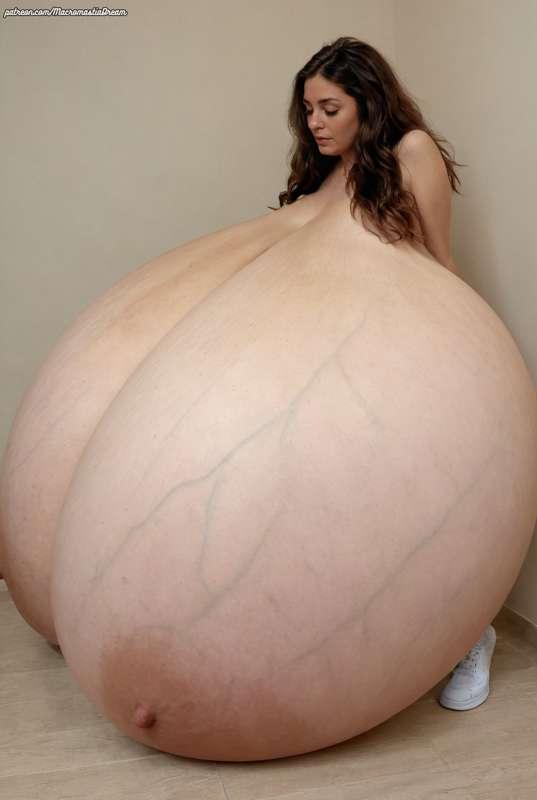 The biggest gigantomastia 