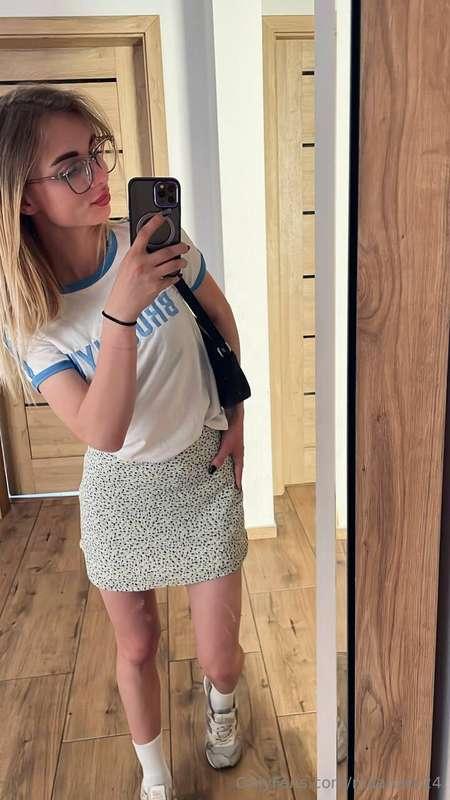 A short skirt always lifts the mood and not only  😈