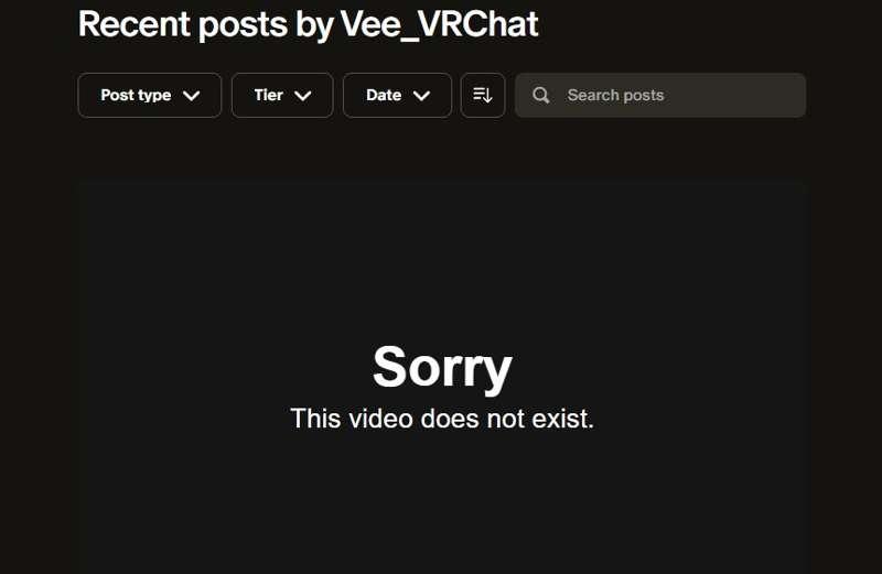 Vimeo "Video does not exist" update