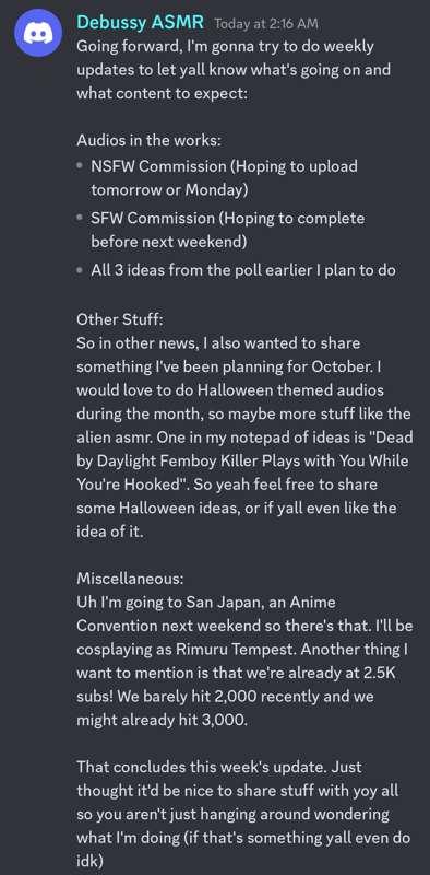 Weekly Update