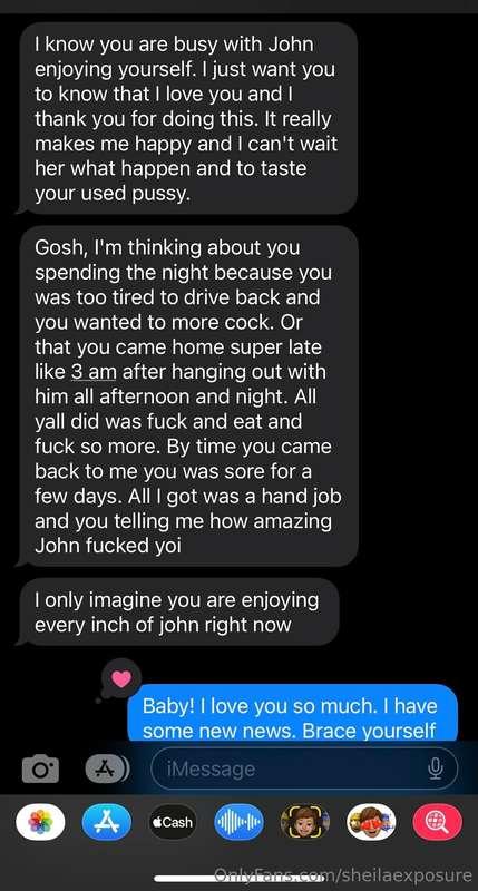 While I am playing with my big dick ex boyfriend hubby is at..