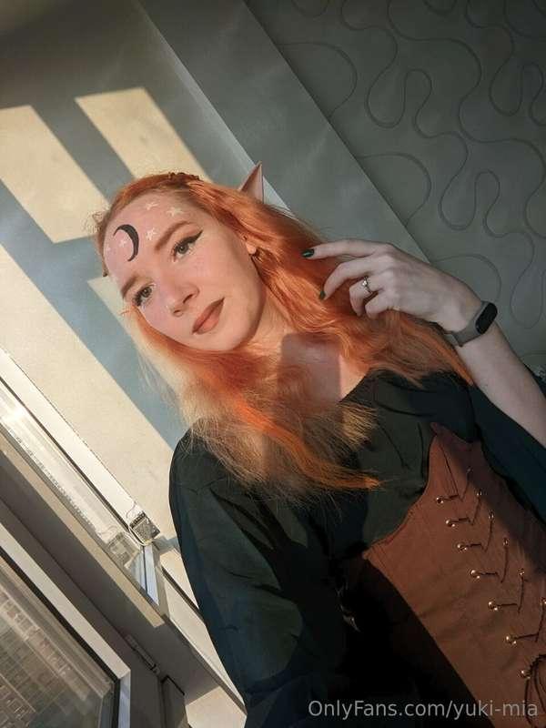 Donning my Elf cosplay, I step into a world of fantasy and m..