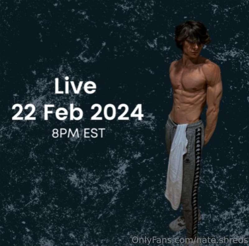 Going live tonight on my VIP @shred.nate