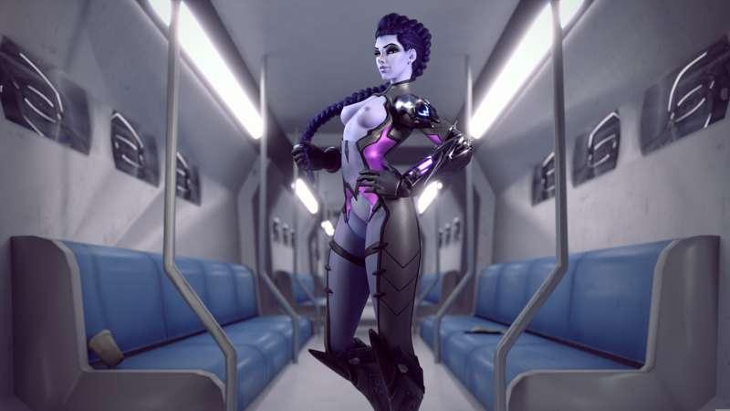 Widowmaker in Train without a logo (SFW+NSFW/8K)