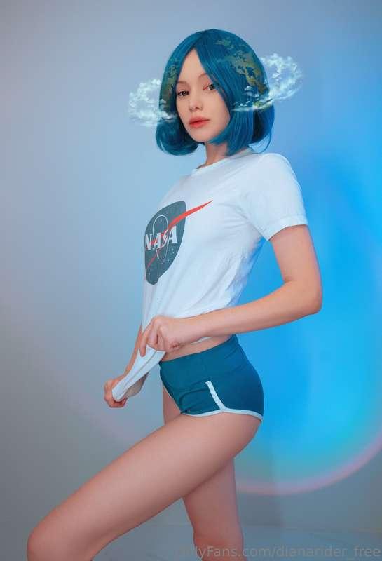 Dressed for space exploration, but my heart is already among..