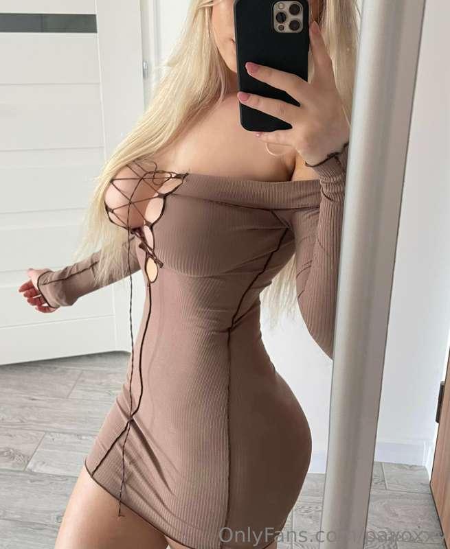 I cant go anywhere in this dress lol