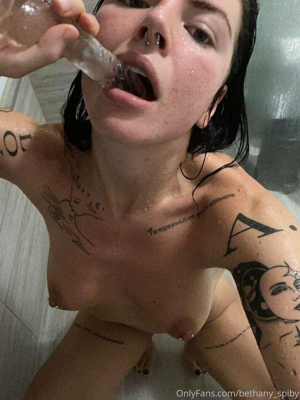 Wishing I had some real cock to slobber over