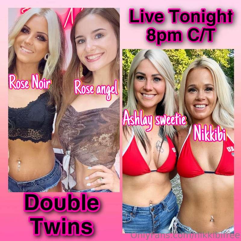 Double twins double the fun join us live! 