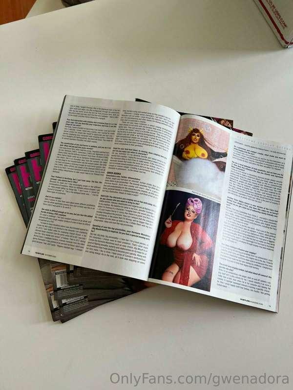 I just found 10 copies of the HUSTLER mag edition that I was..