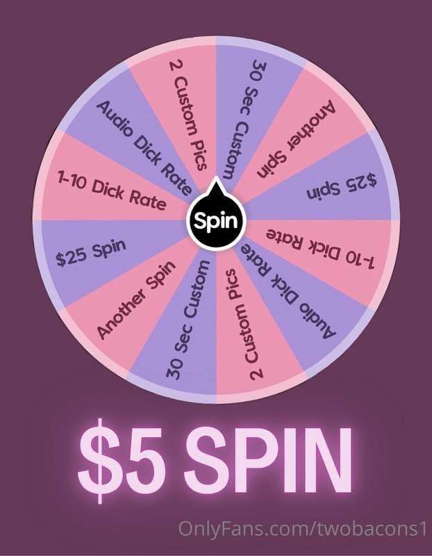 🚨🚨 SPIN WHEEL FUN! 🚨🚨

Anyone feel like doing some spins? 😜😈..