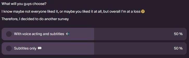 The result of the survey 🍒