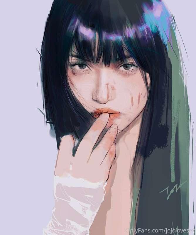 My New drawing in free style.

“What can you see in her eyes..