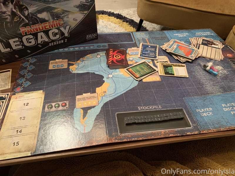 Spent the afternoon playing Pandemic Legacy Season 2 with fr..