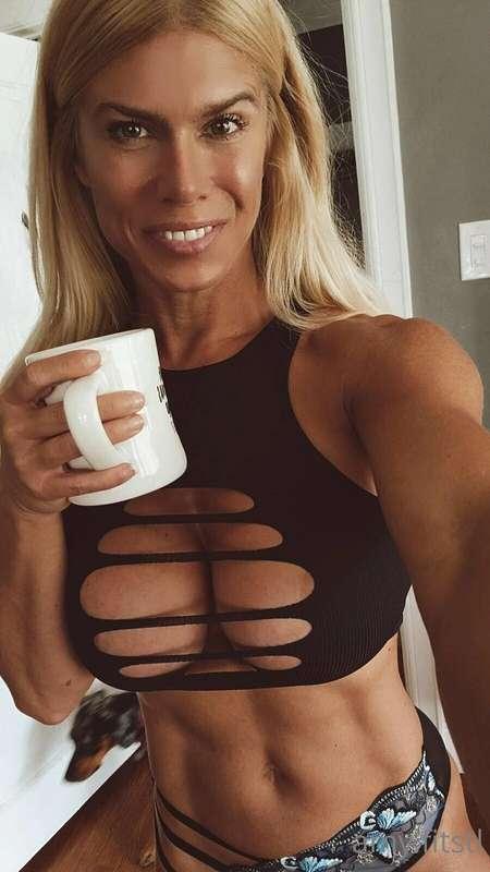 Coffee and Cleavage ☕️ 🍒 You have to unlock to see nips 😜