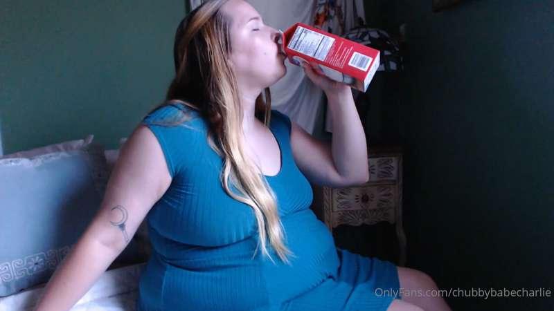 wanna watch me chug down an entire quart of decadent heavy c..