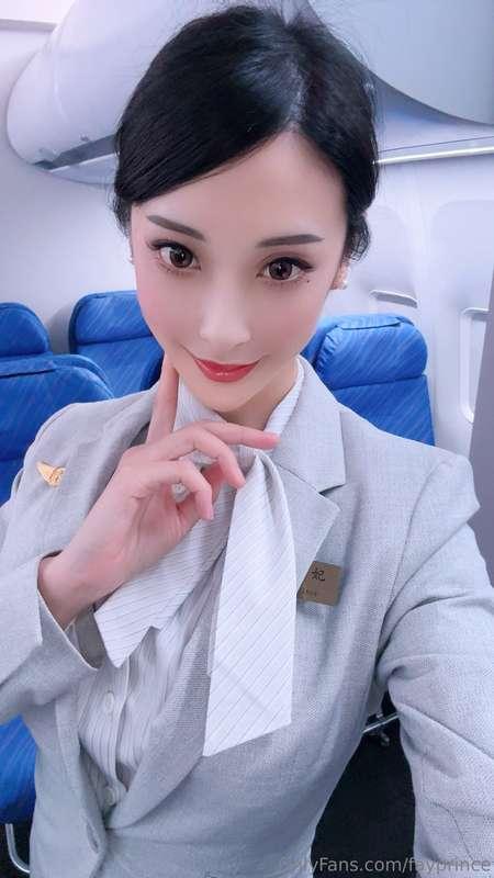 Your in-flight service is about to get very distracting ✈️💋 ..