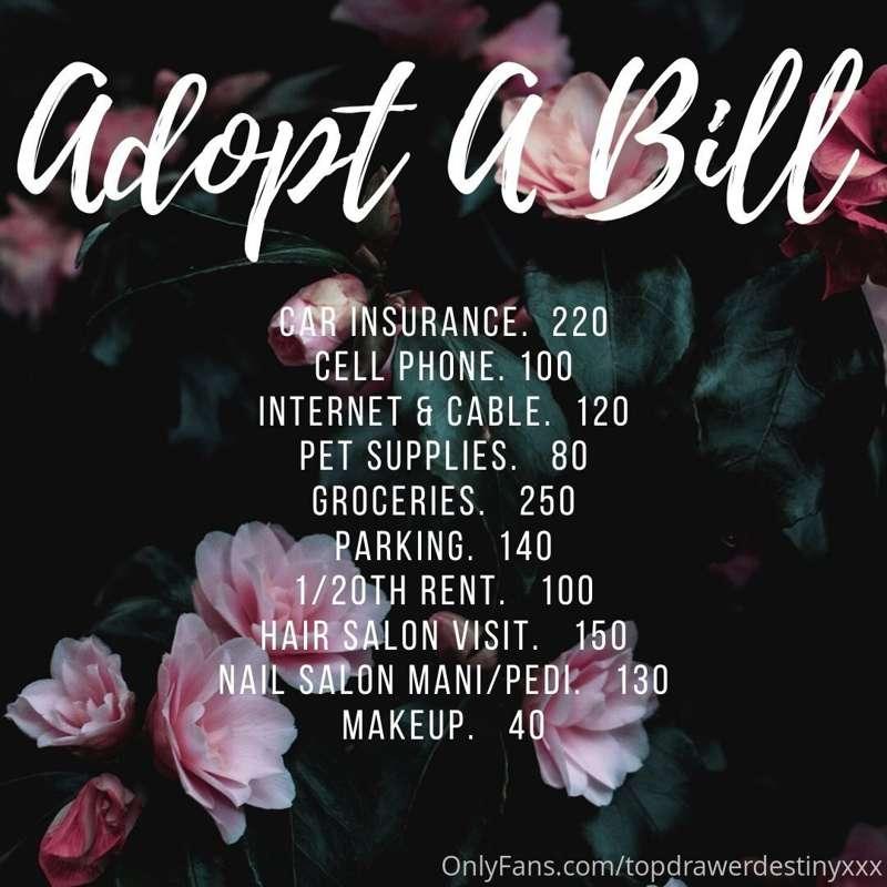 The Adopt a Bill Program is my favourite way to be tipped si..