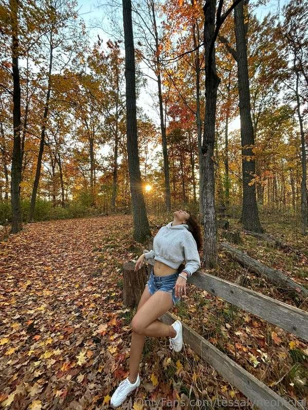 the forest was speaking to me, it didn't want me to leaf 🍂😝