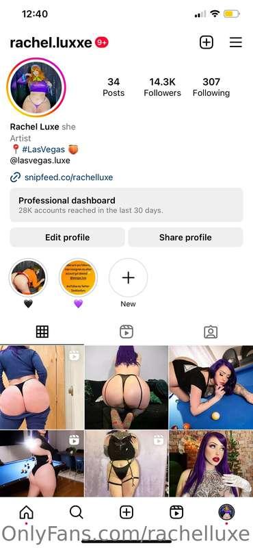 Hey babes! Please go follow my IG Rachel.Luxxe my main page ..