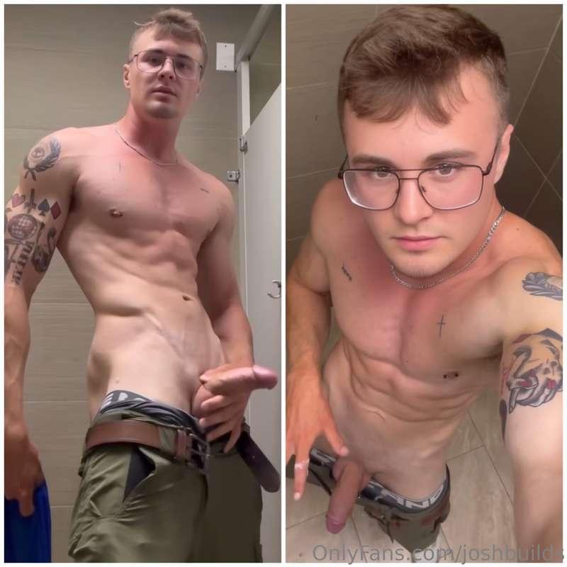SNEAKY COCK JERKING🥵🍆 Unleashing a huge CUM LOAD💦 shredded R..