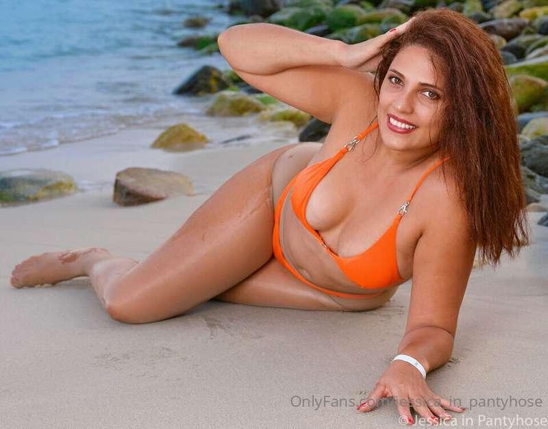 Pantyhose at the Beach