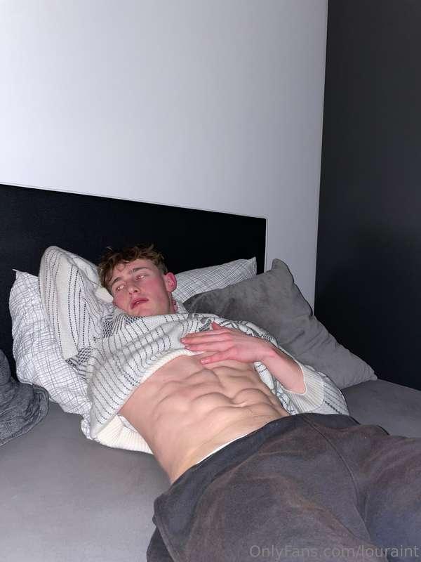 At night in bed ;)