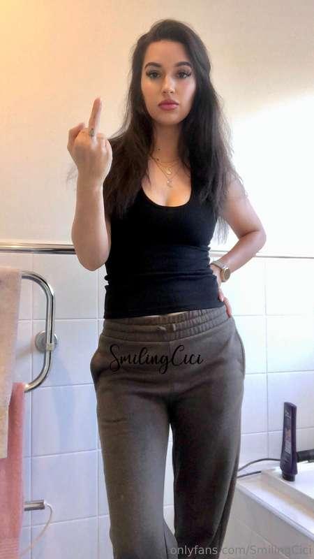 Hair half up or all down? 
Thumb out or in?