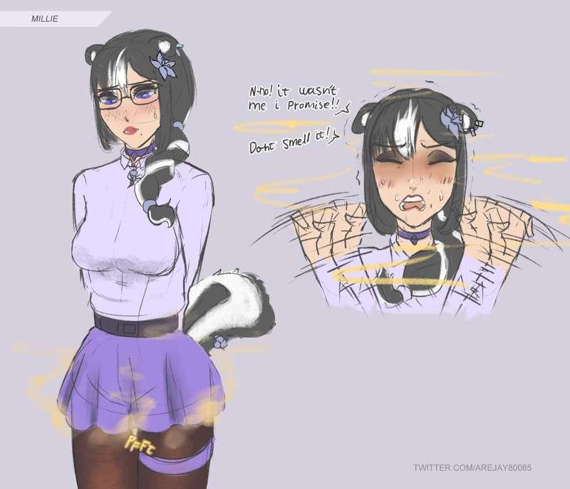 Shy Skunkgirl Millie