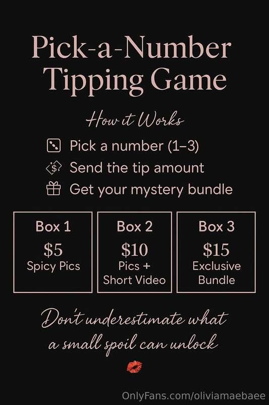 ✨ Pick a Number. Send a Tip. Unlock Your Surprise. ✨It’s sim..