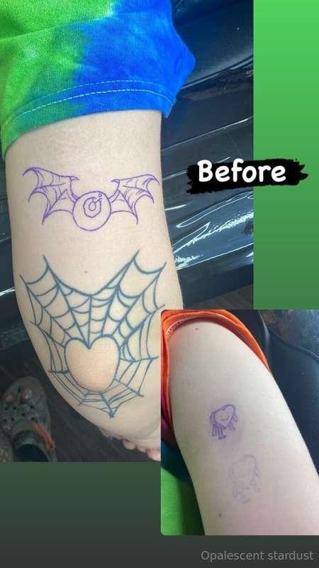 Got some tattoos the other day!!!💙 What do you think about i..