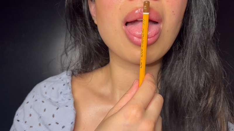 And the pencil nibbling continues here…