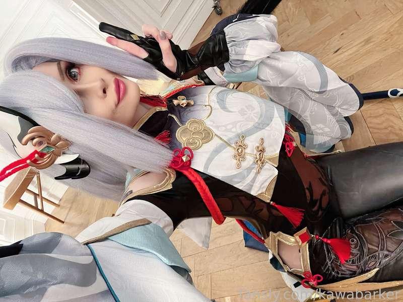 Shenhe ❄️ #shenhecosplay #genshinimpactcosplay #Cosplay #egirl