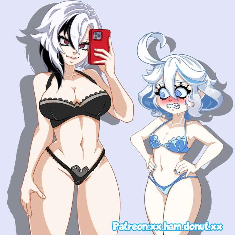 🖤💙Arlecchino and Furina - Office Ladies