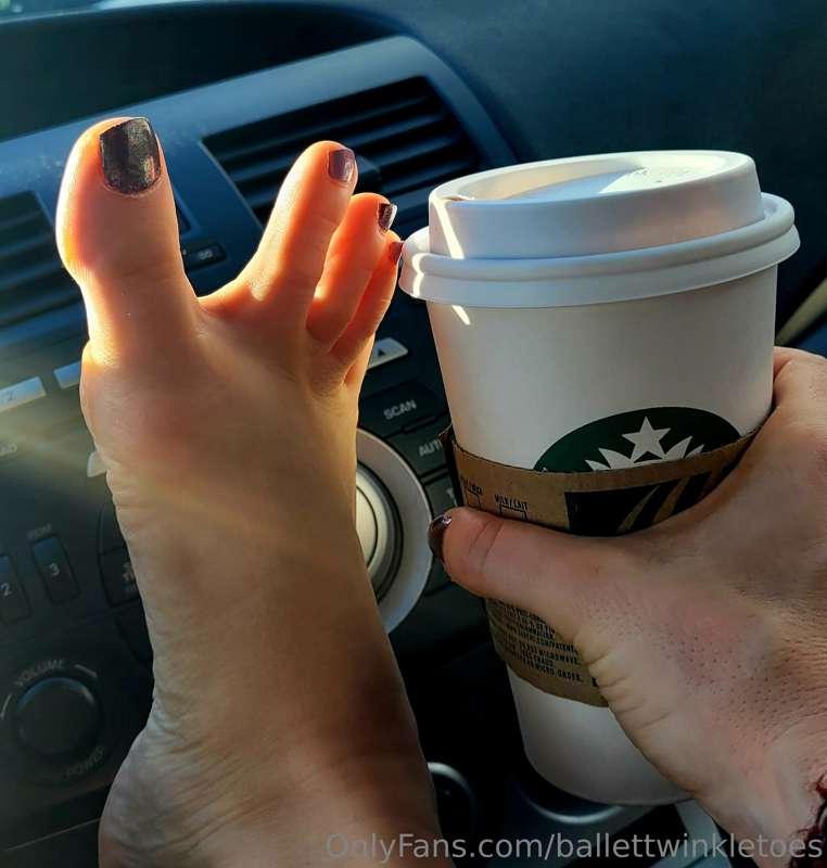 On my way to work... who's buying their goddess coffee? ☕️😘