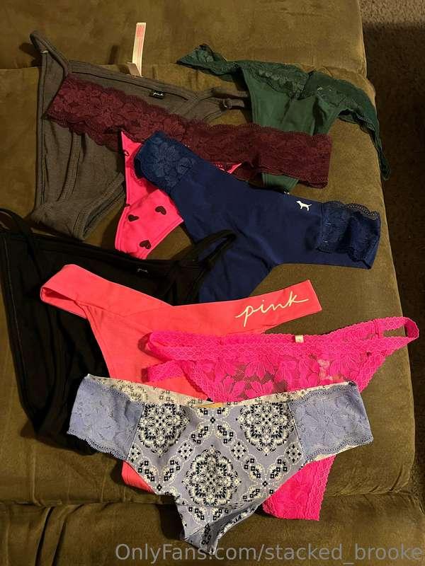 Someone got new panties 😈 which ones should I wear first? 😏
