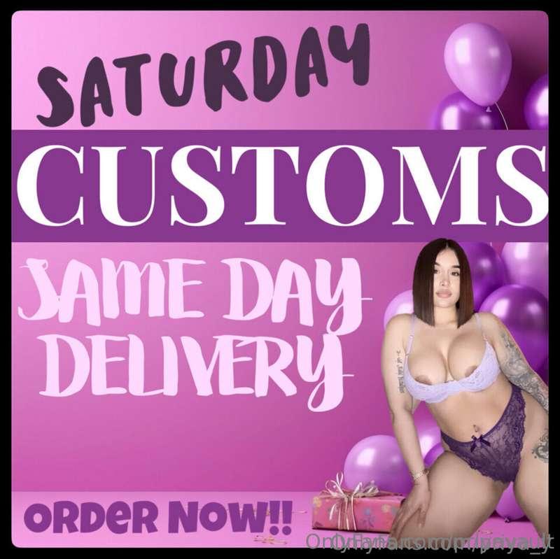 Get your ORDERS IN on @priya_y !!! 😈🙌🏾Saturday SAME DAY DELI..