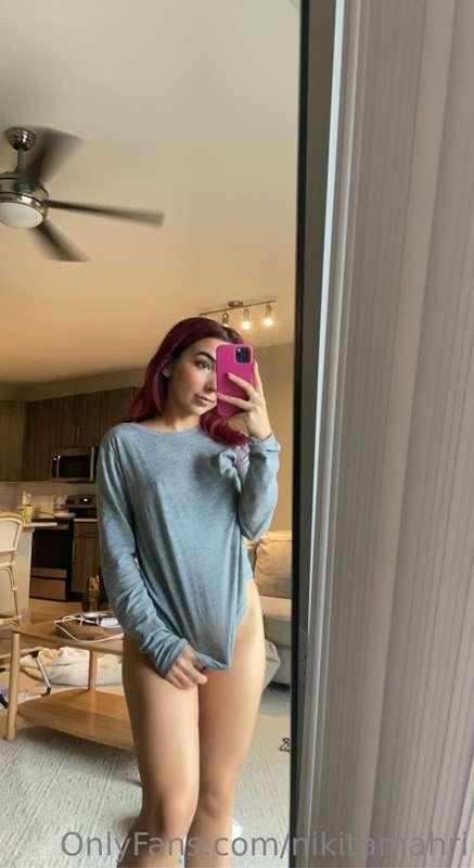 Swipe to take my top off for me
