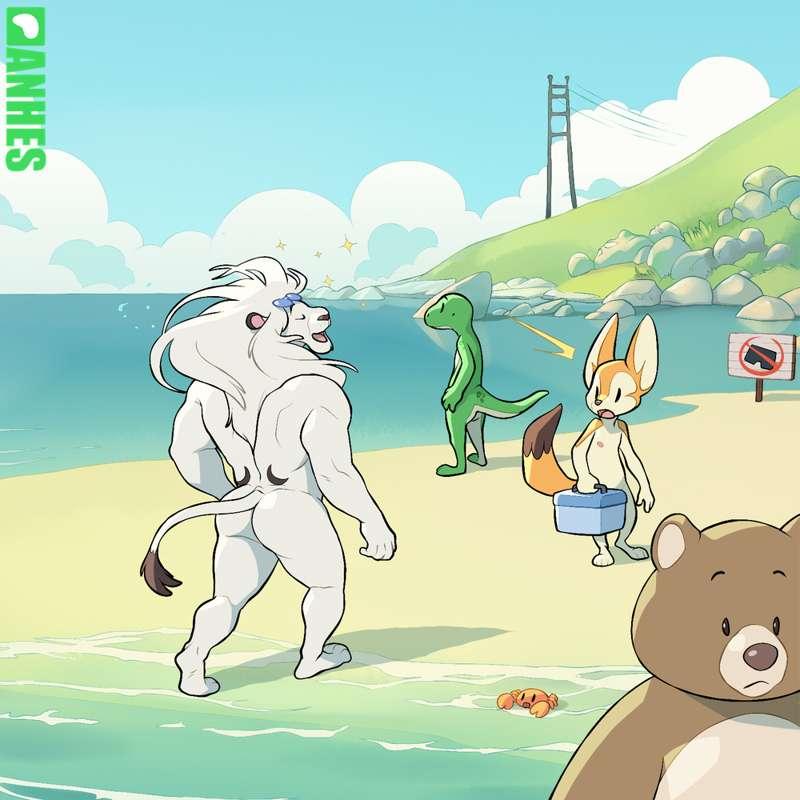 Nude beach - Bigger + Separated frames
