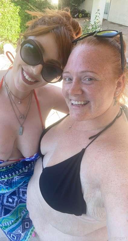 @laurenfillsup and i on 4th of July enjoying some sun and fu..
