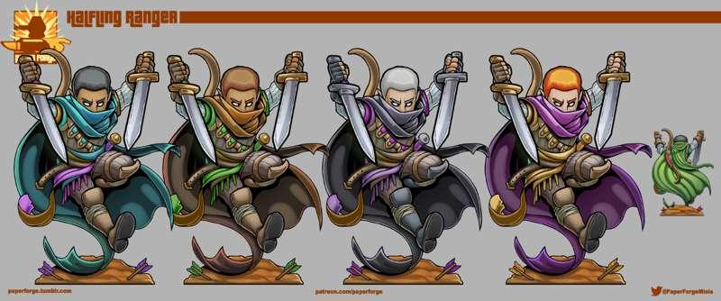 Halfling Ranger color variants!