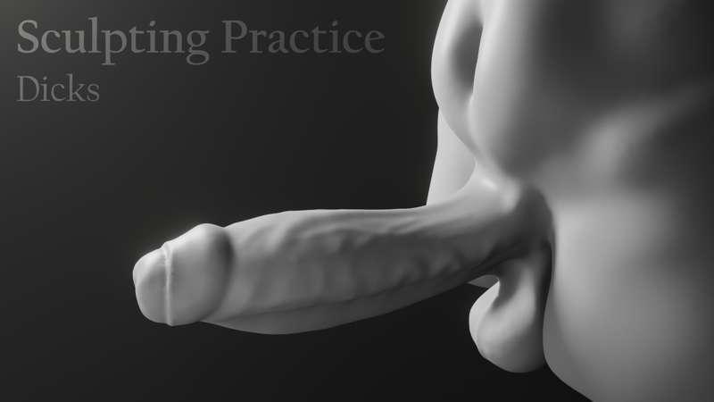 Sculpting Practice: Dicks