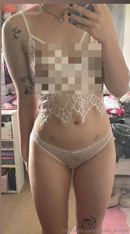 New Post! white lacy set tomorrow 6pm UK time :)) 💗🌸🍓