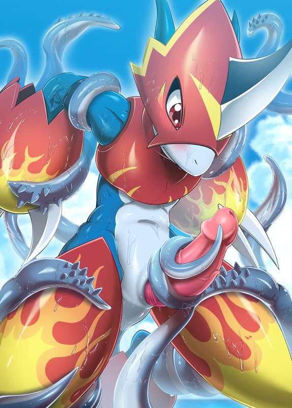 [NSFW]Flamedramon and Tentacles