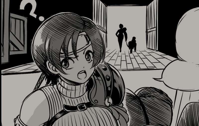 Sketch- Tifa and Yuffie (Part 1)
