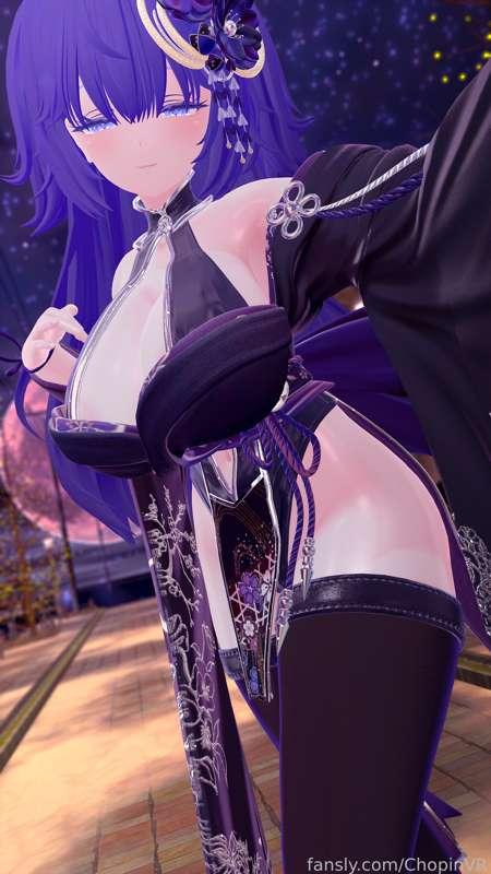 Let's enjoy our first night together 💜


#vr #vtuber #anime #hentai #lewdtuber #fyp #boobs #butt