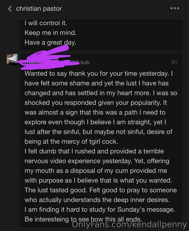 You wouldn’t believe how many pastors have hit me up over th..